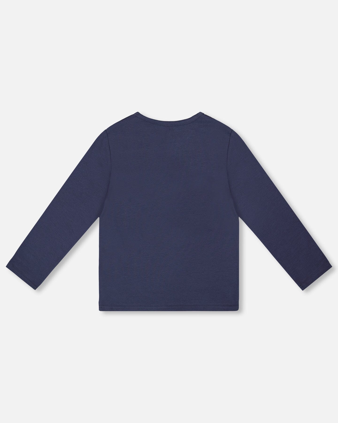 T-Shirt en Coton Biologique Bleu Marine Avec des Friandises aux Pommes