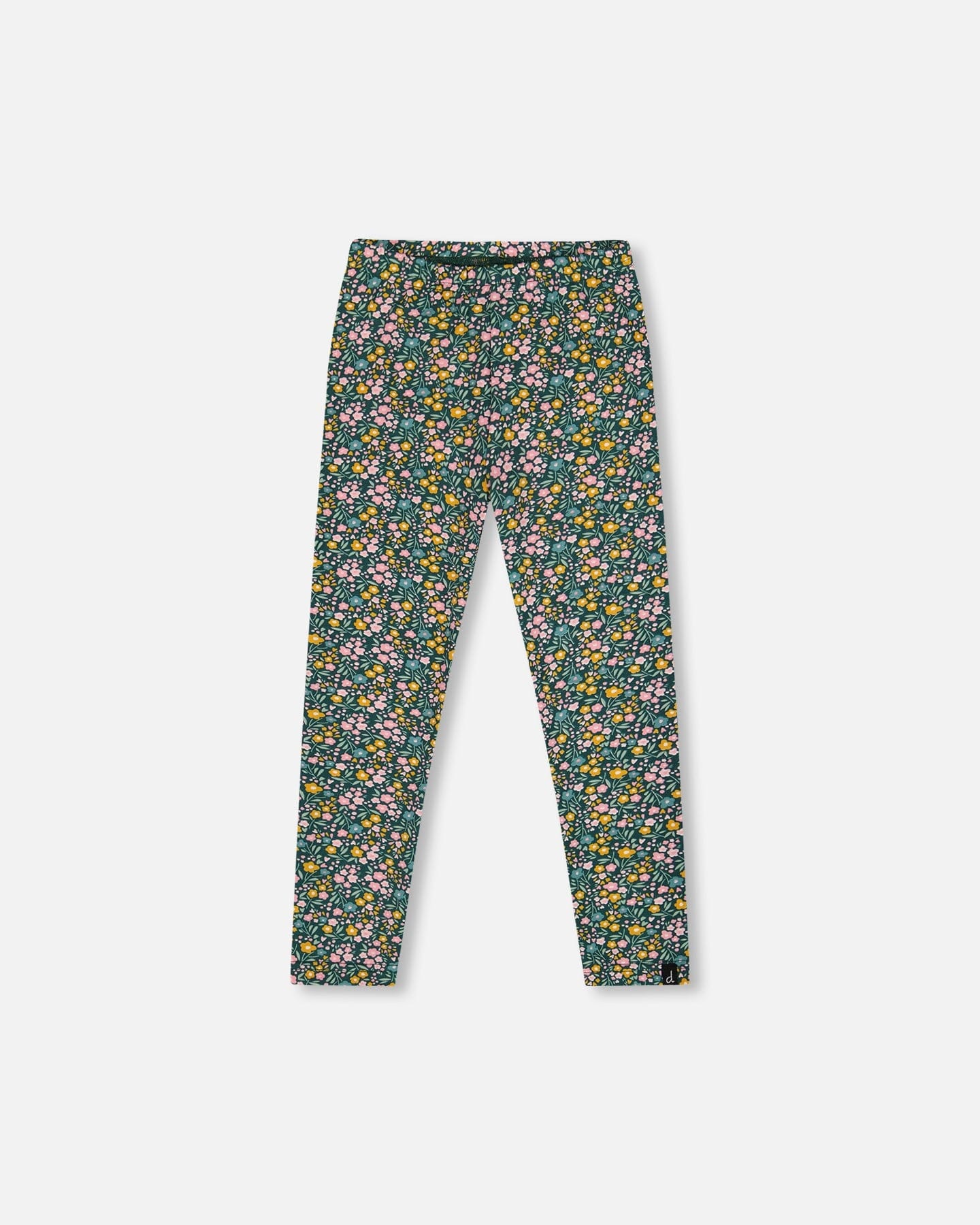 Leggings vert imprimé floral