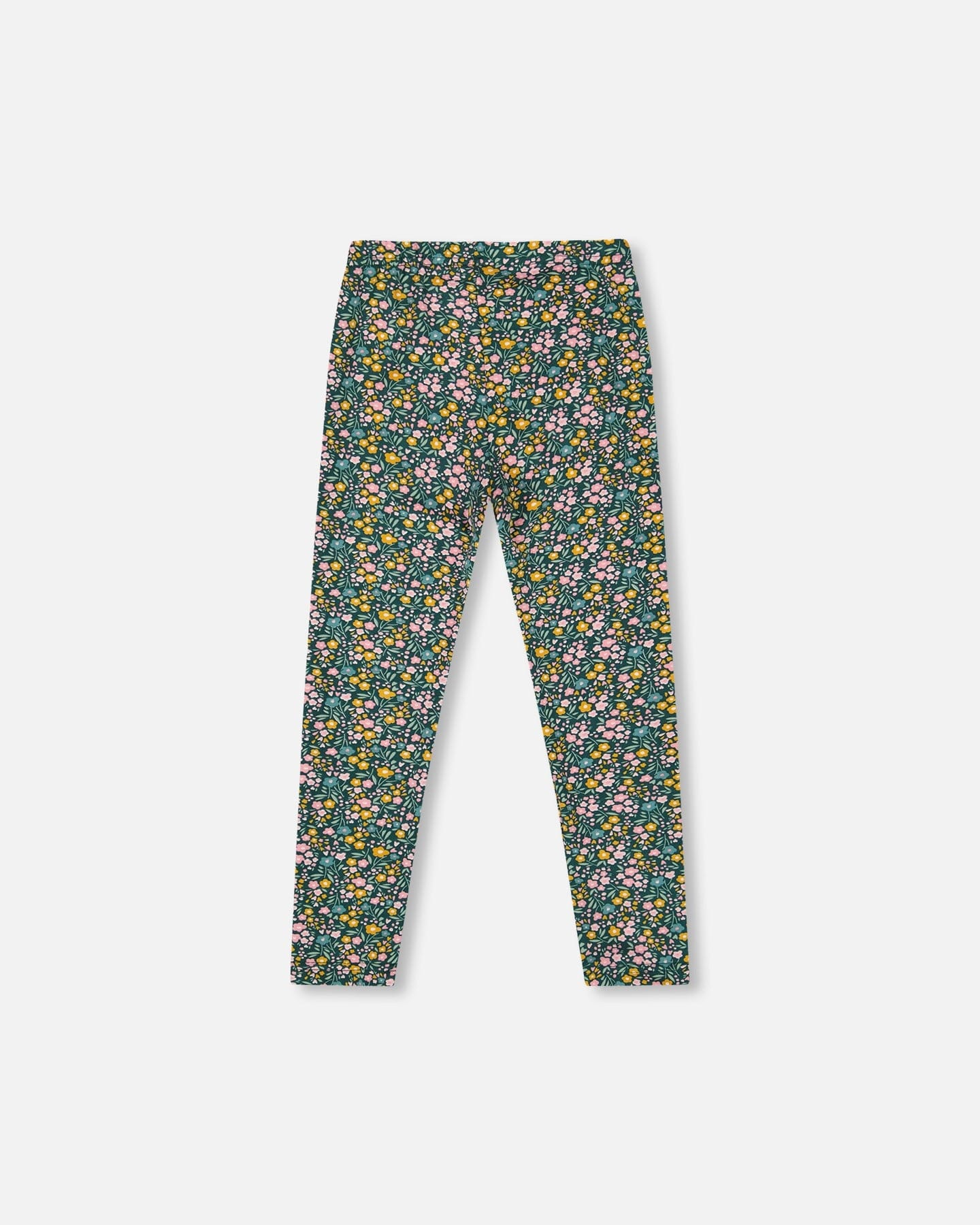 Leggings vert imprimé floral