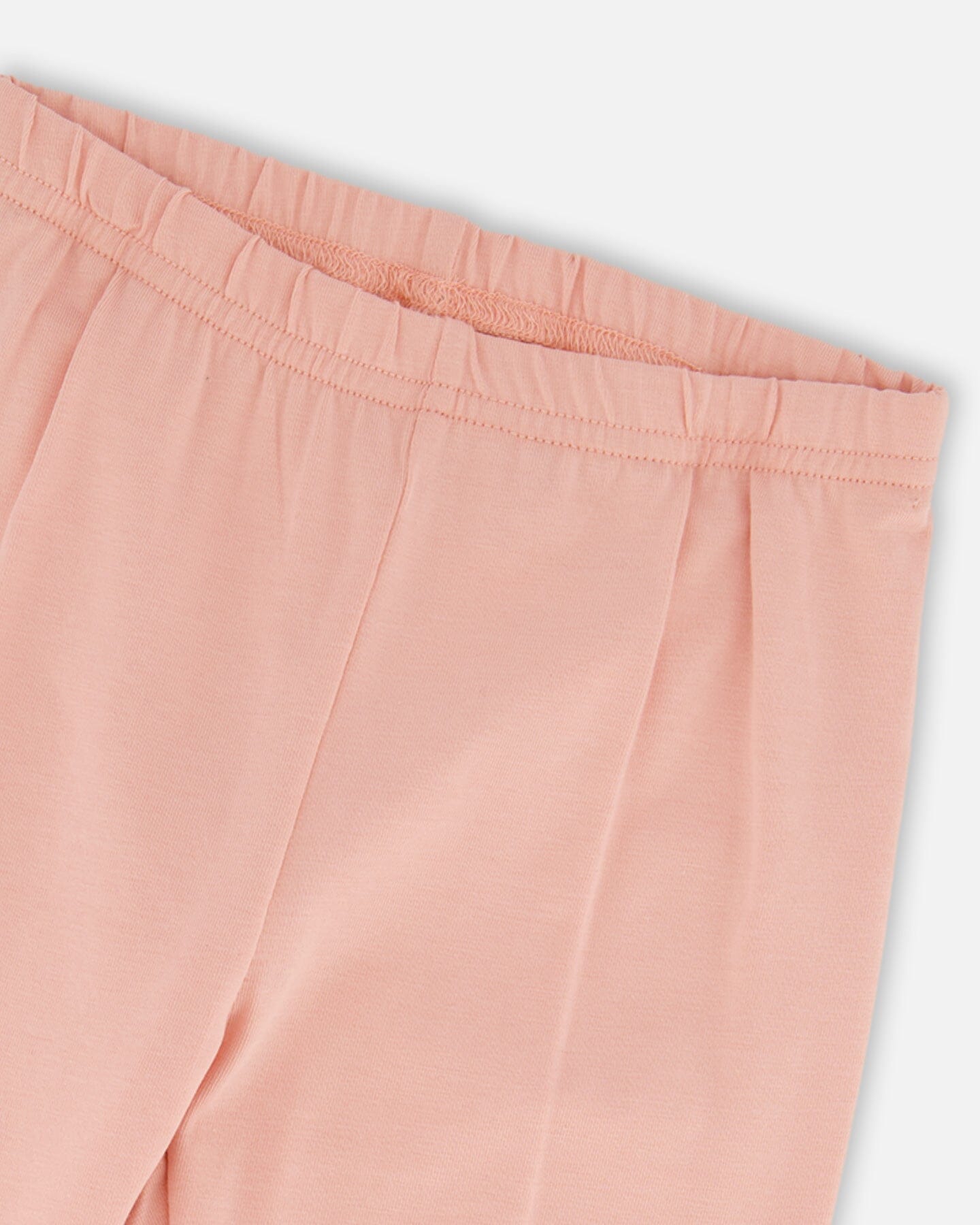 Legging en coton bio rose poudré imprimé licorne