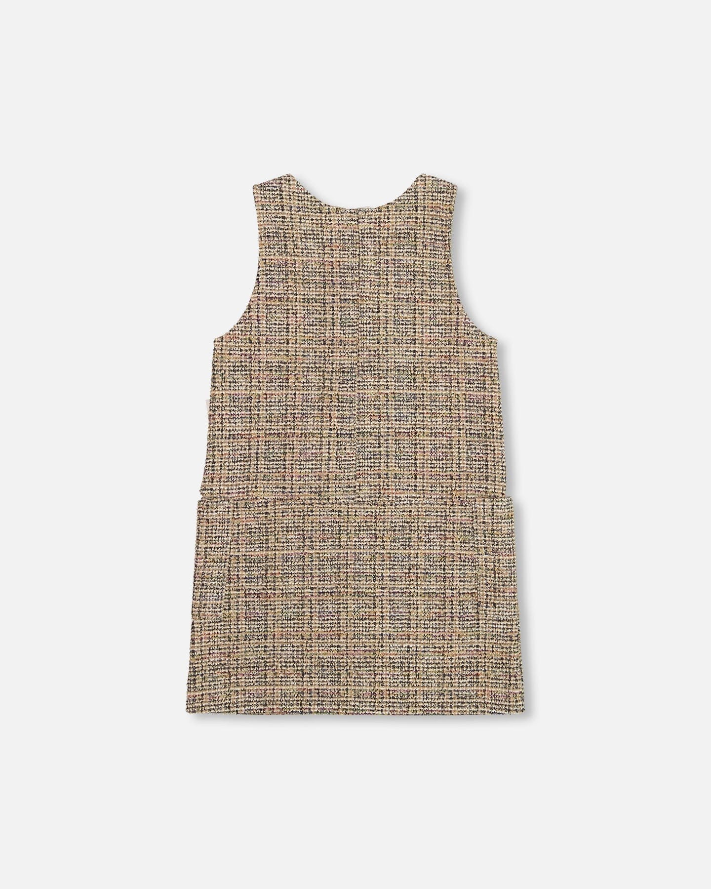 Pull en tweed beige et noir
