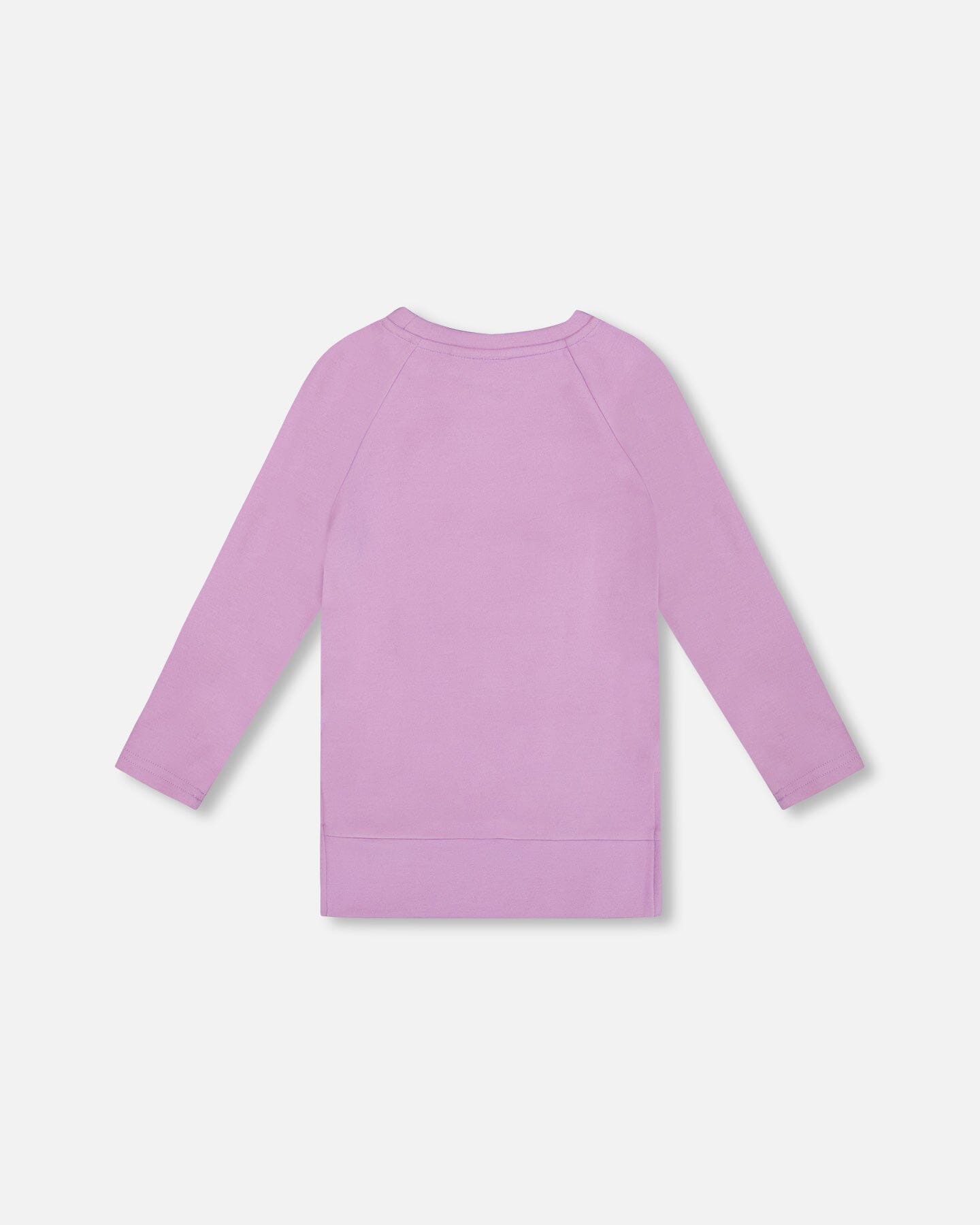 Tunique en jersey brossé ultra doux mauve avec lama