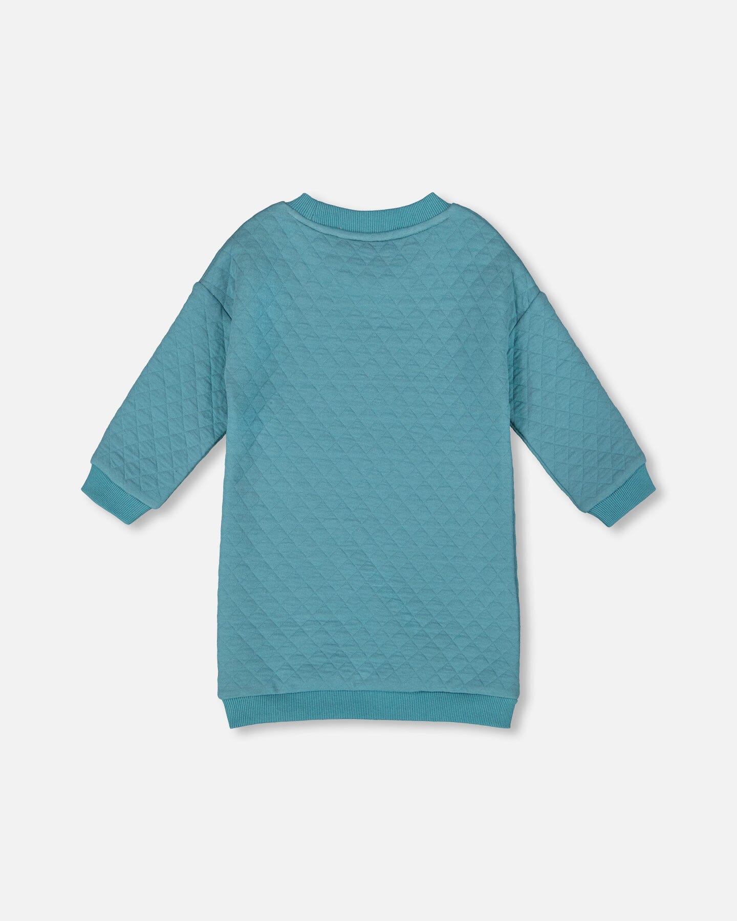 Robe Tunique Matelassée Bleu Turquoise