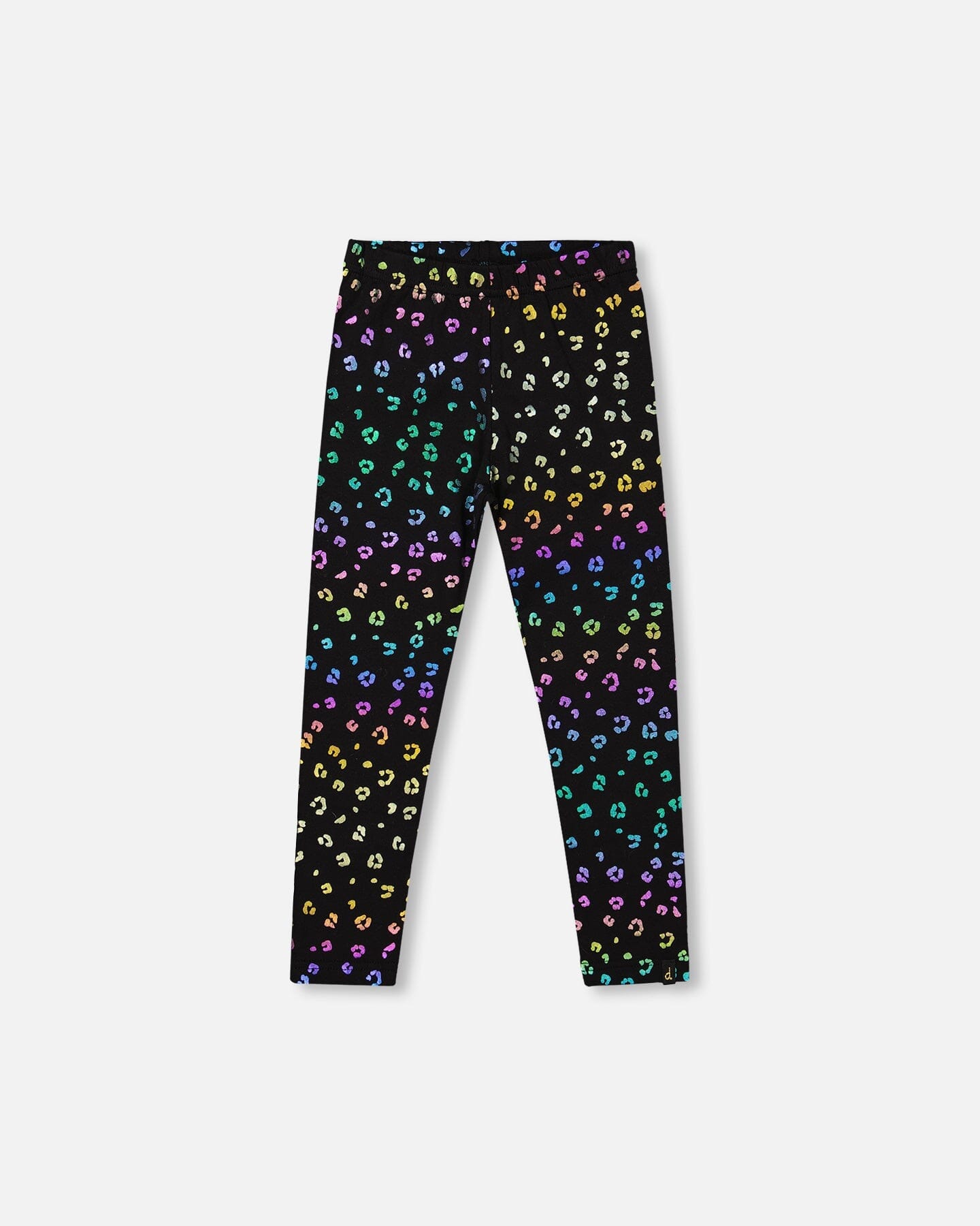 Legging en jersey stretch imprimé léopard multicolore