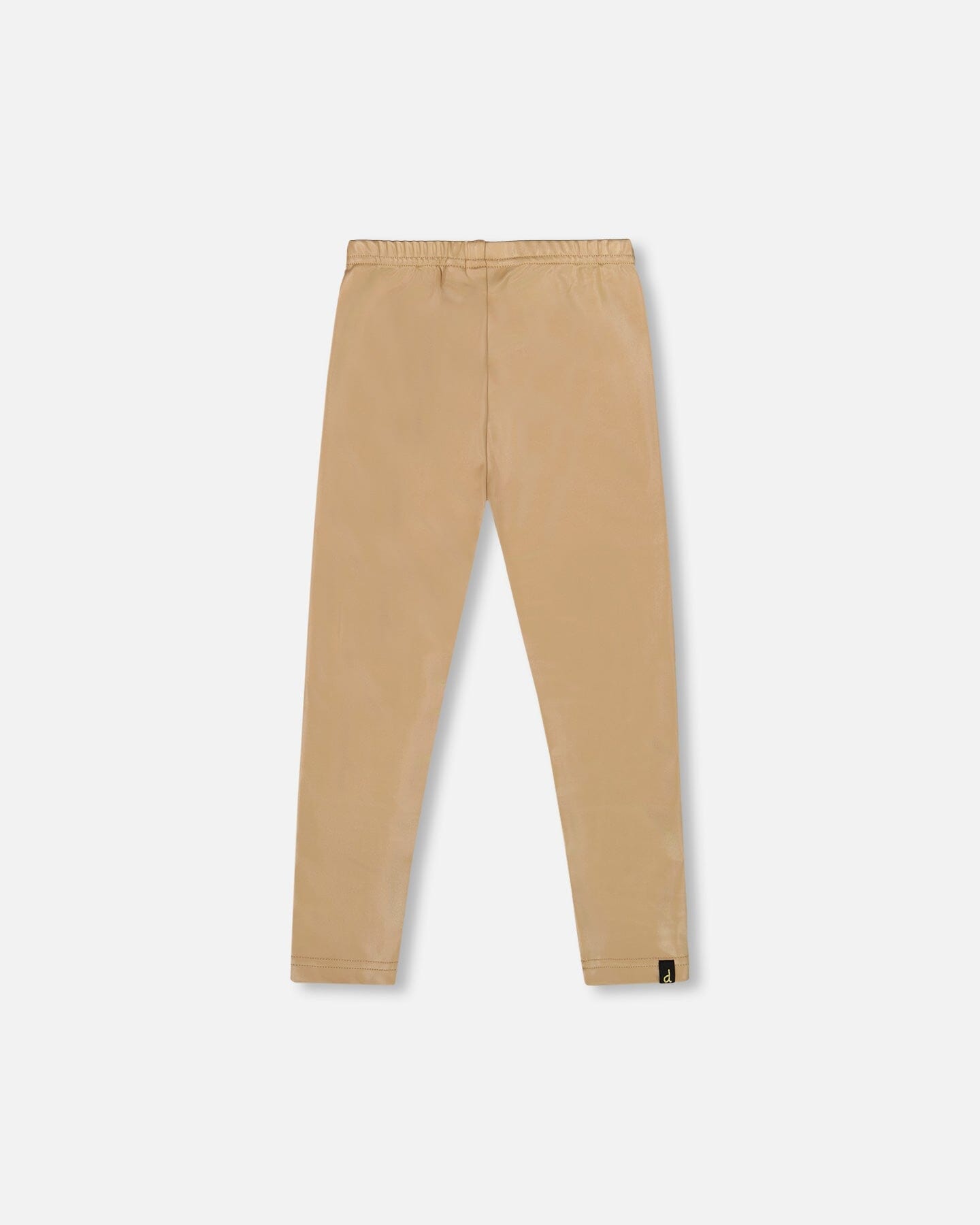 Legging extensible brillant beige doré