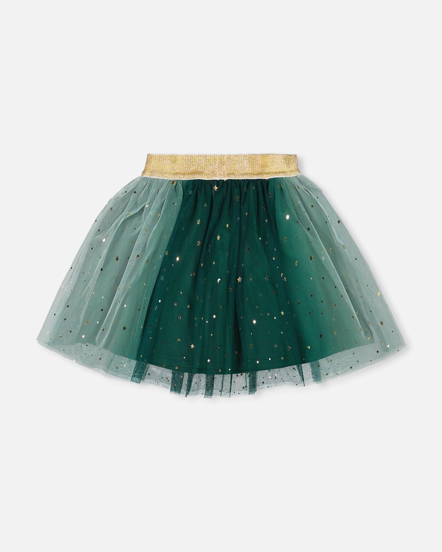 Jupe en maille avec nœud vert forêt