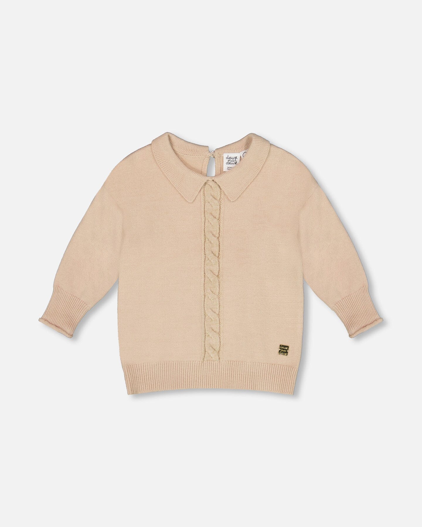 Pull en maille ¾ manches Beige