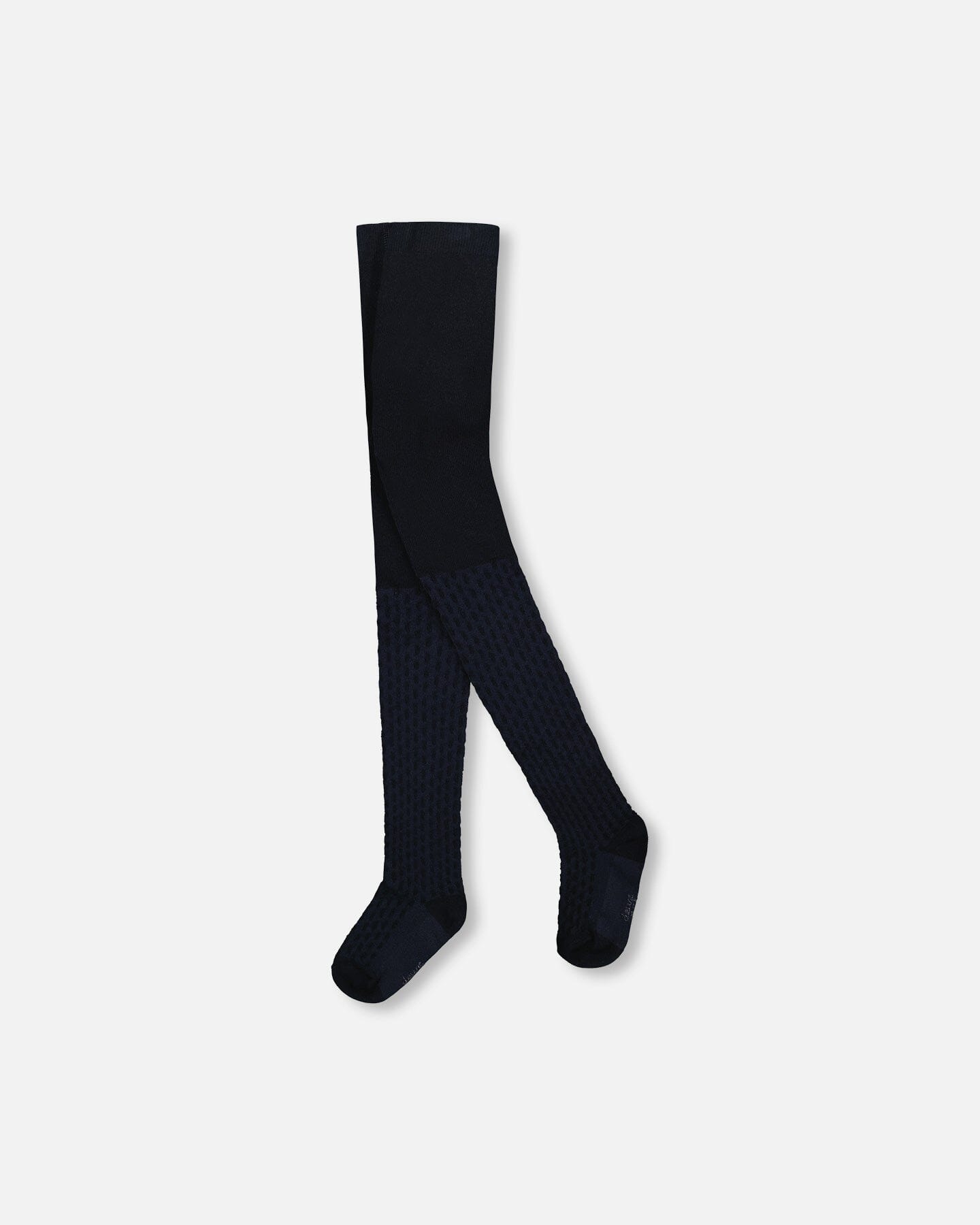 Collant tricoté bleu marine