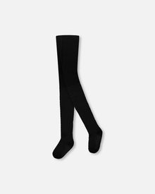 Collants tricotés noirs