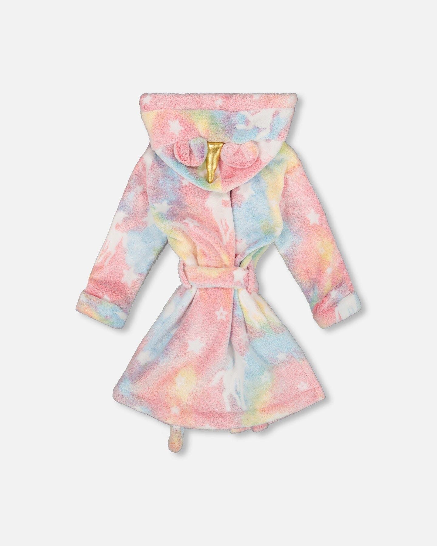 Robe de chambre en peluche phosphorescente multicolore