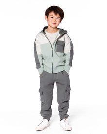 Pantalon de jogging polaire avec poches gris foncé