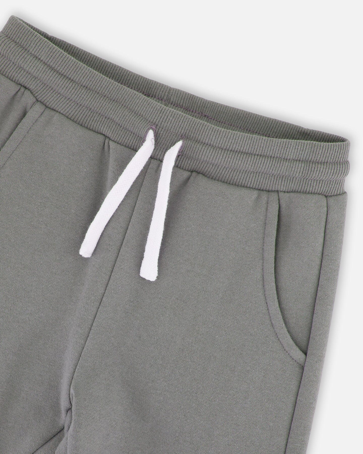 Pantalon de survêtement polaire avec poches cargo Gris vert