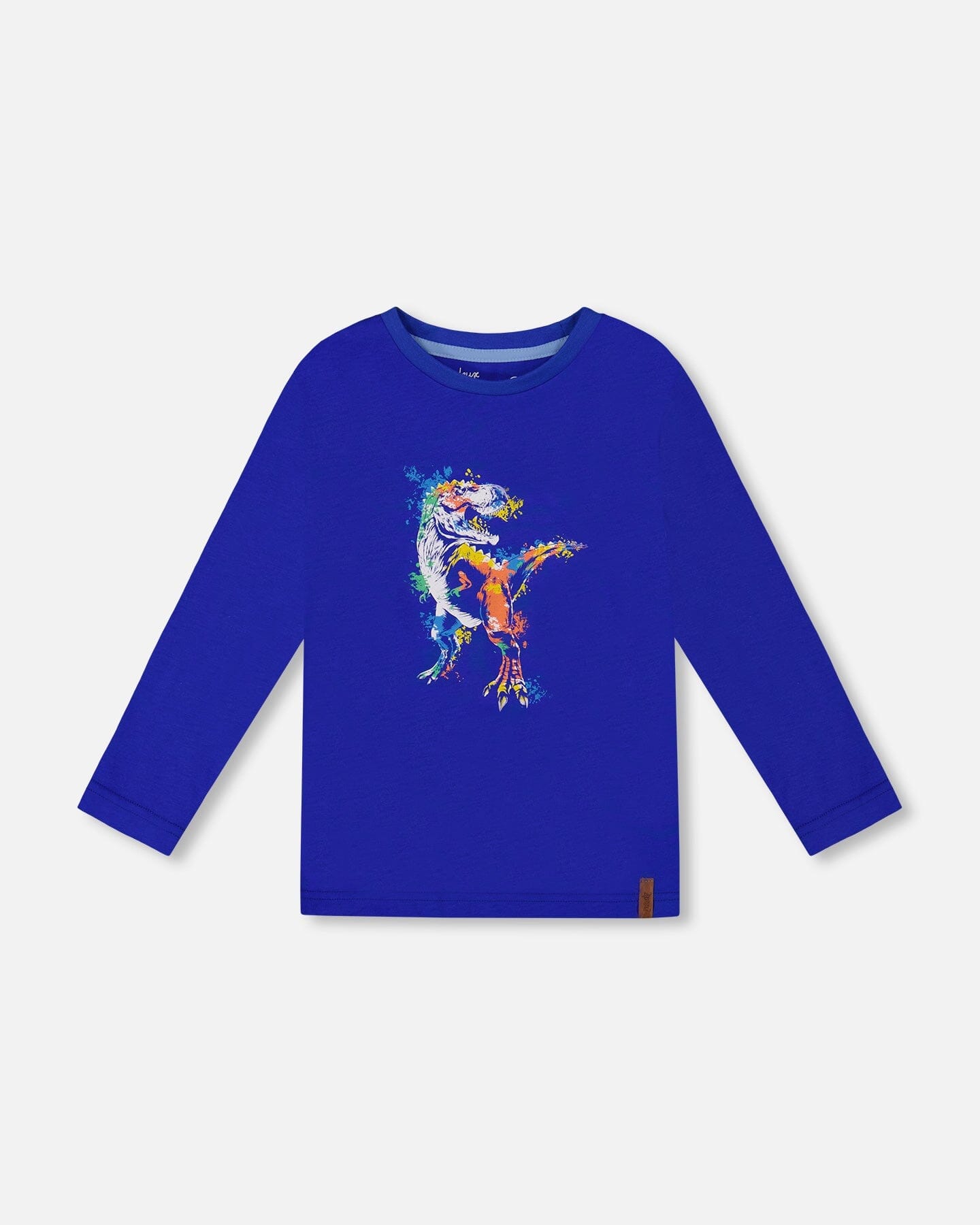 T-shirt à manches longues bleu