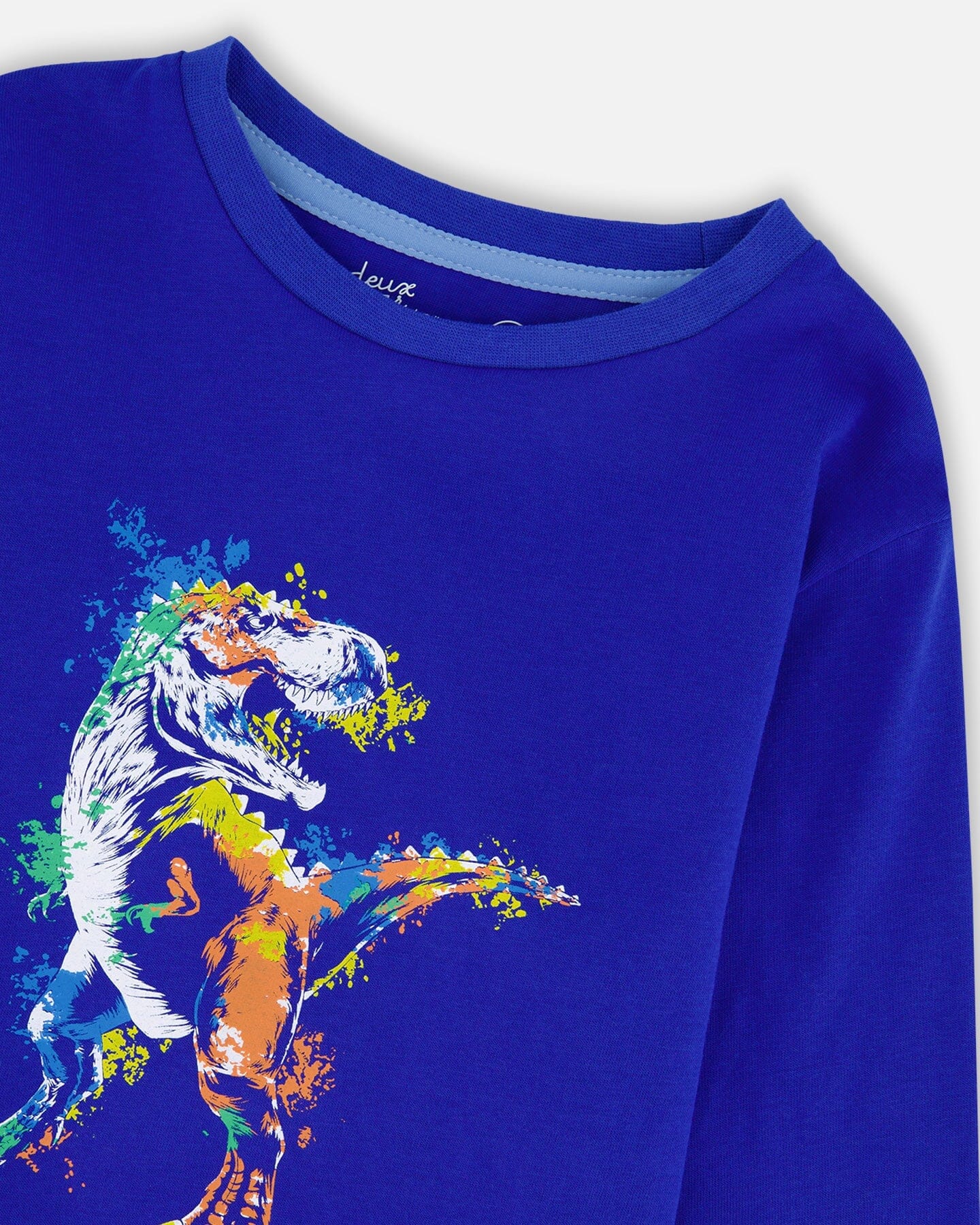 T-shirt à manches longues bleu