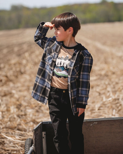Long Raglan Sleeve Jersey Tee Beige