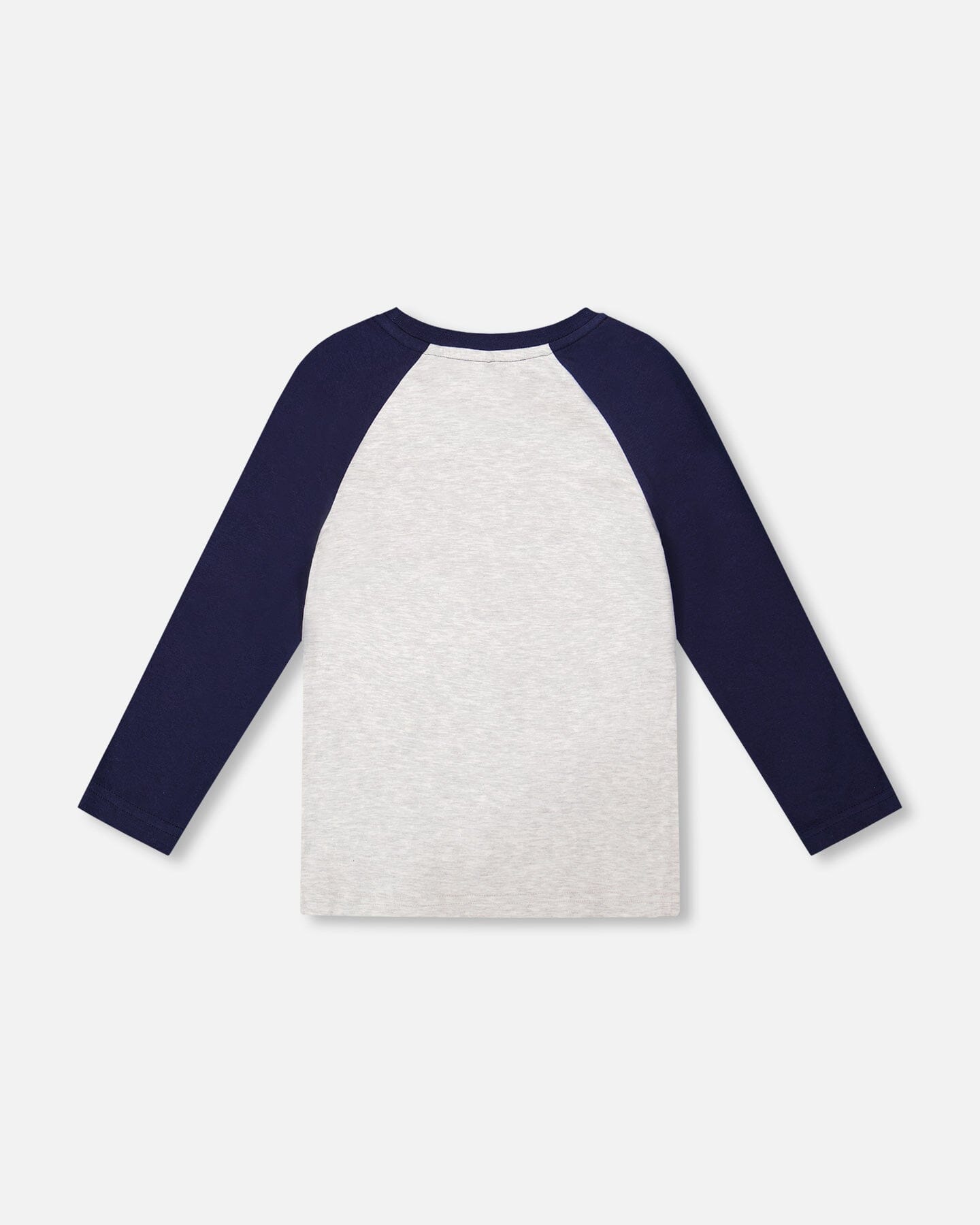 T-shirt à manches raglan en coton biologique Gris chiné clair