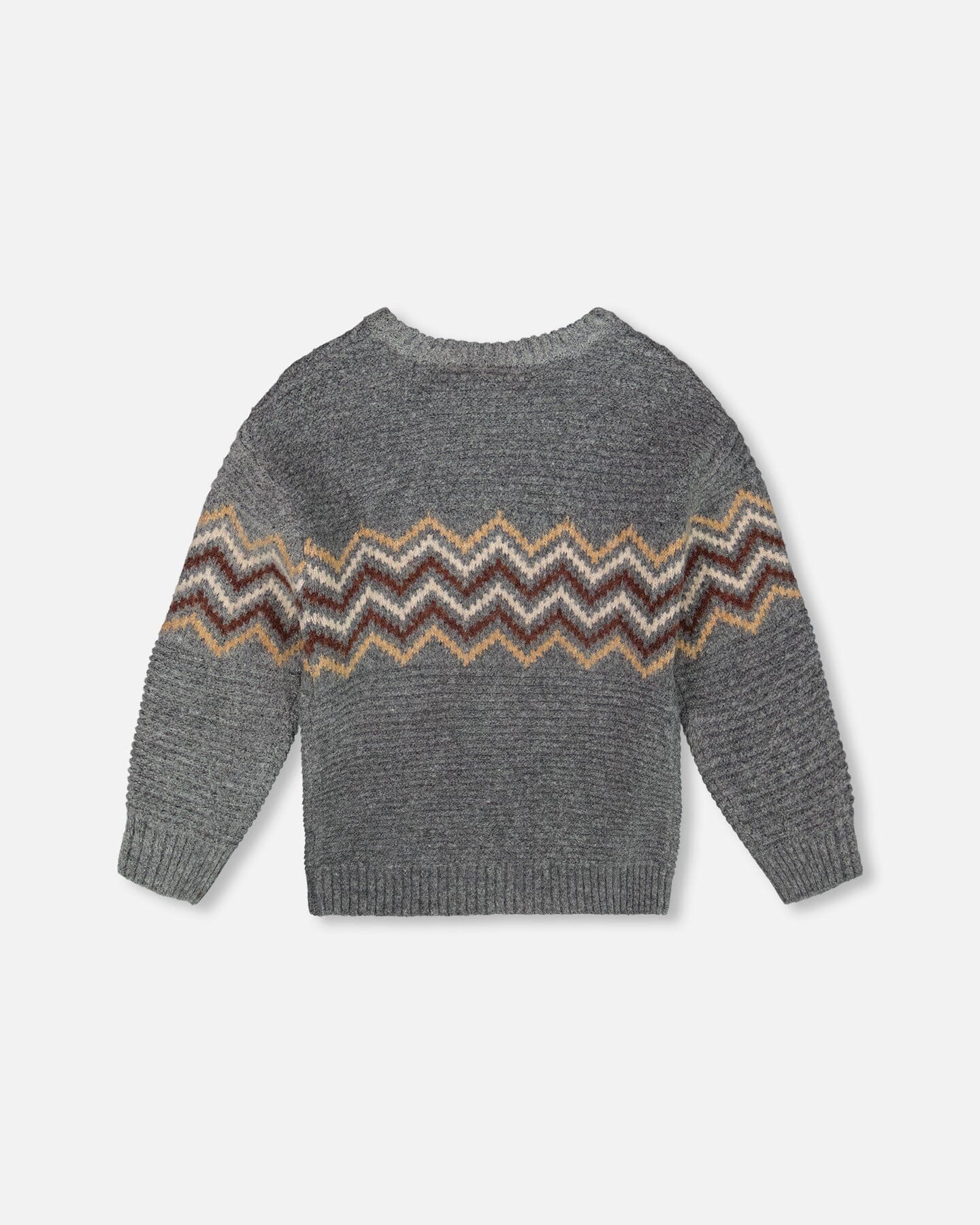 Pull en maille gris foncé chiné