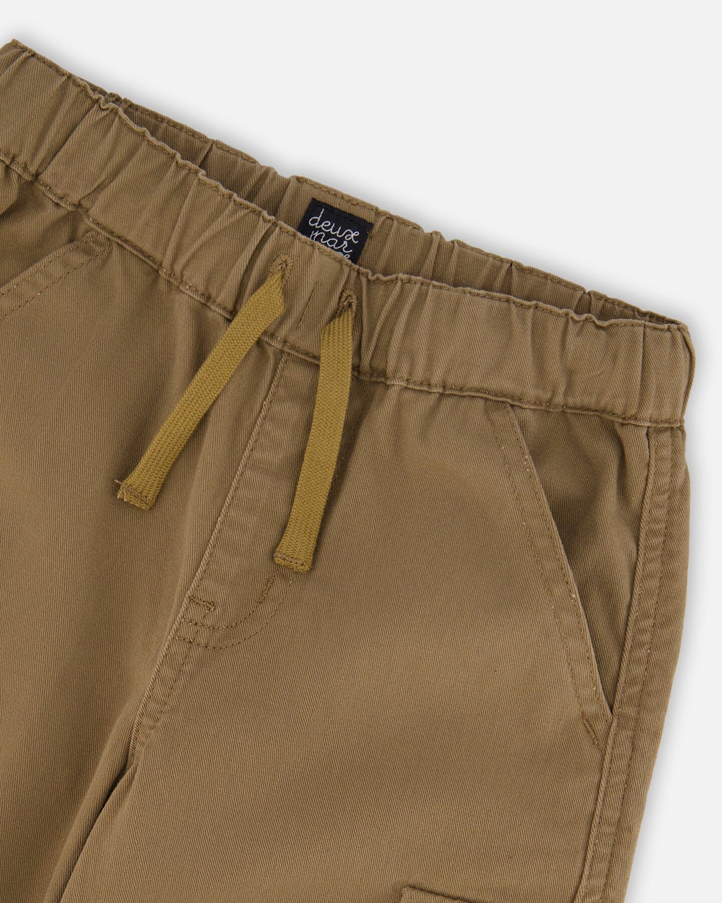 Pantalon cargo en twill taupe