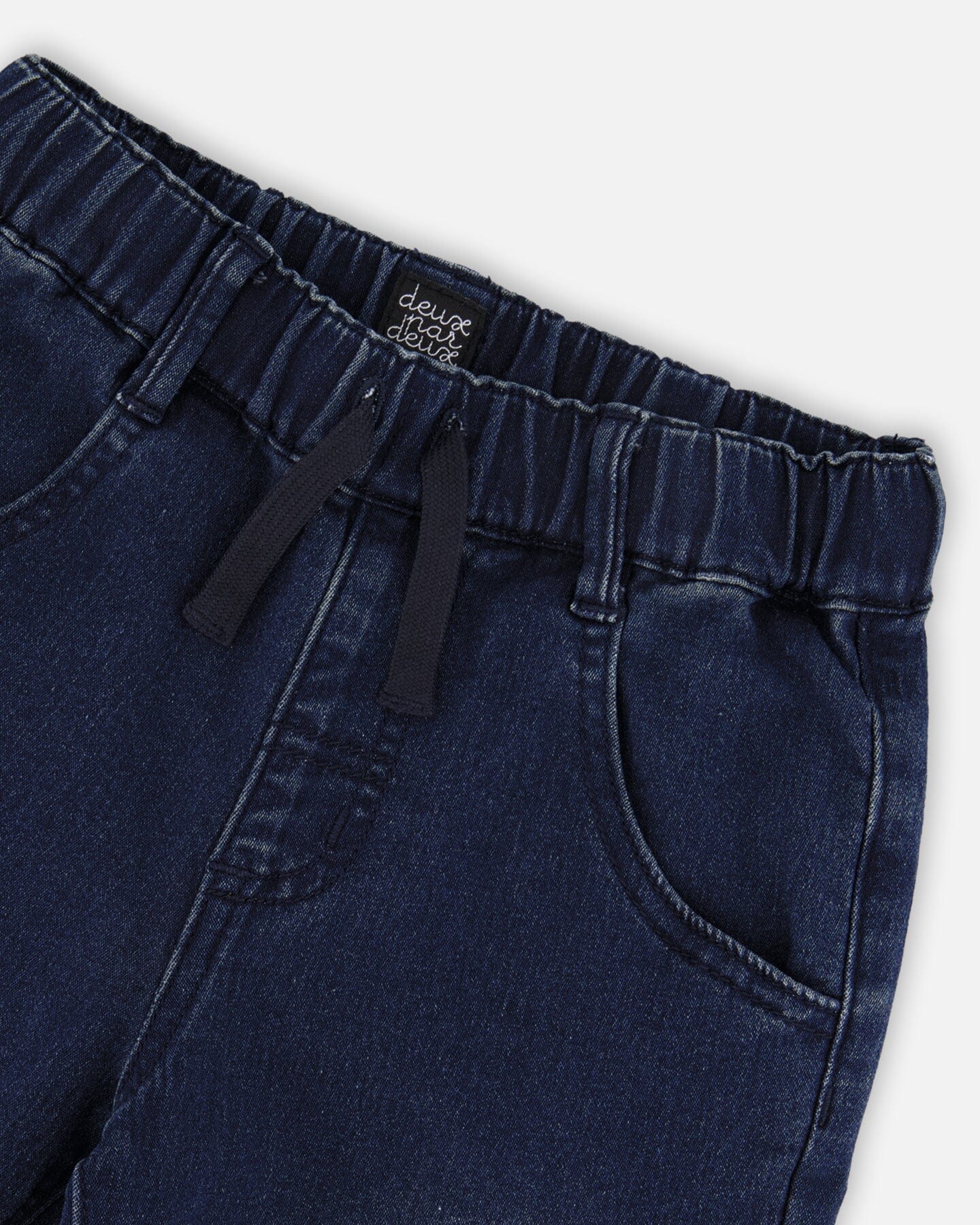 Pantalon de jogging en molleton éponge denim bleu foncé