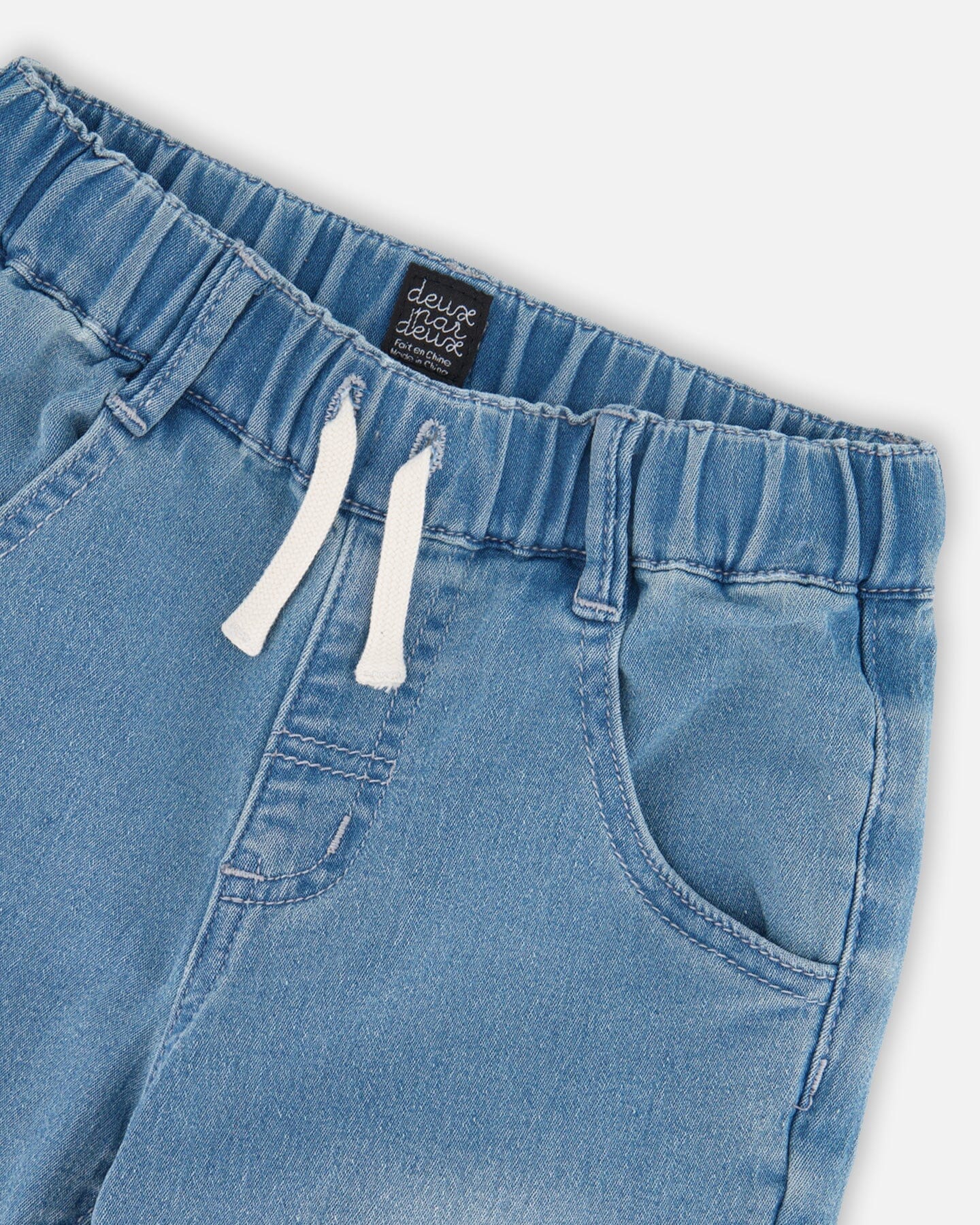 Pantalon de jogging en molleton denim bleu clair