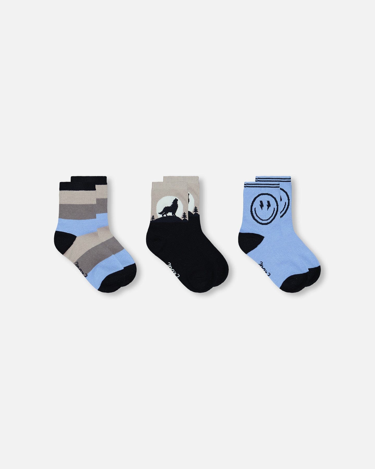 Lot de 3 paires de chaussettes en tricot bleu marine