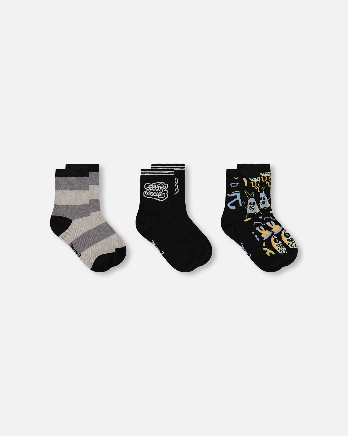 Lot de 3 paires de chaussettes en tricot noir
