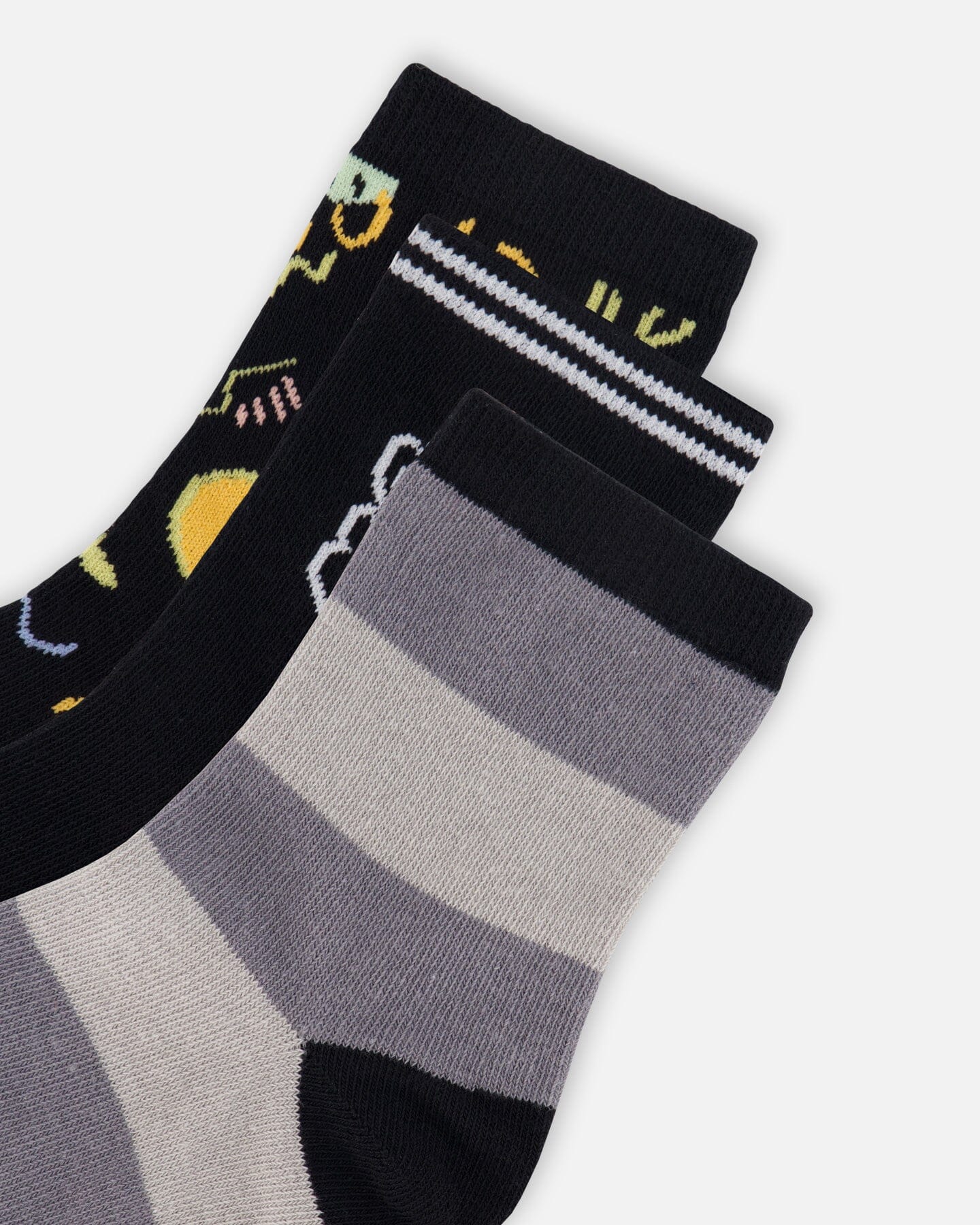 Lot de 3 paires de chaussettes en tricot noir