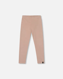 Legging côtelé ultra-doux Caramel clair