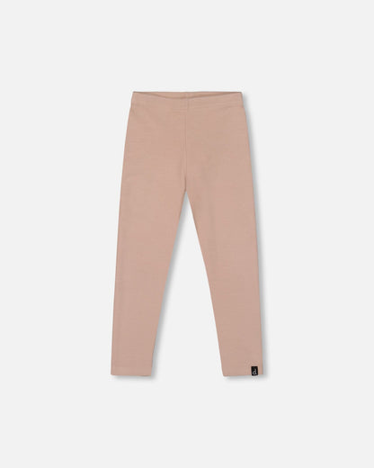 Legging côtelé ultra-doux Caramel clair