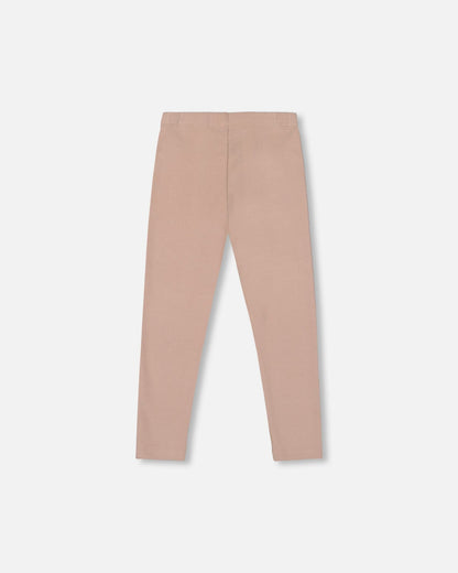 Legging côtelé ultra-doux Caramel clair