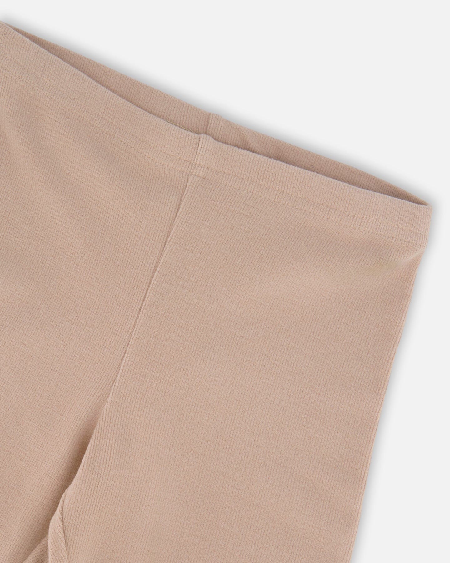 Legging côtelé ultra-doux Caramel clair