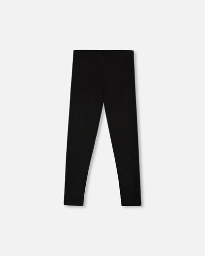 Legging côtelé ultra-doux noir