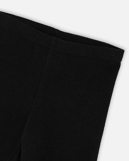 Legging côtelé ultra-doux noir