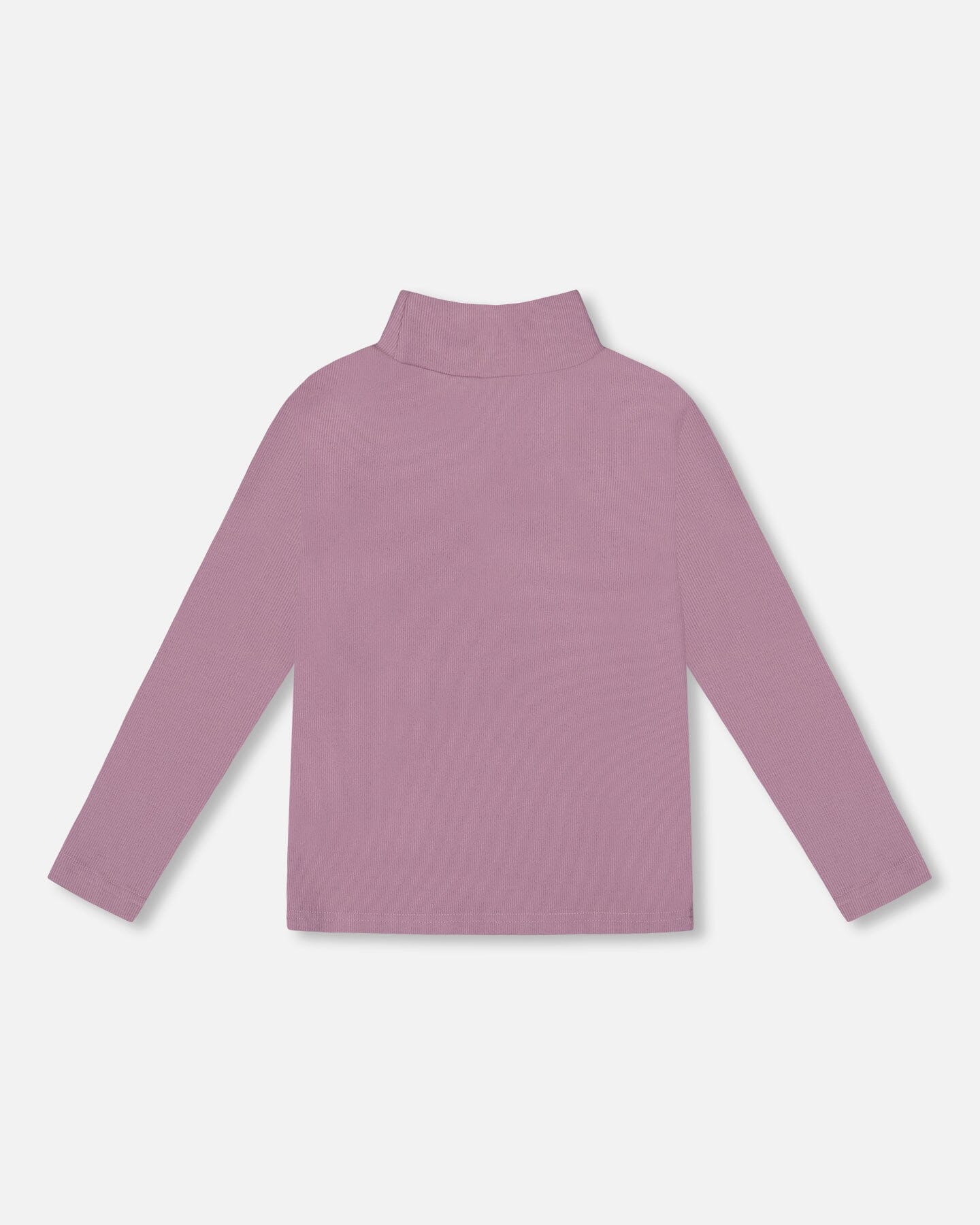 Haut à col montant côtelé ultra-doux gris violet