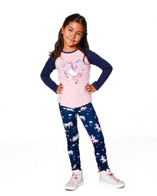 T-shirt Raglan en Jersey Rose Poudré