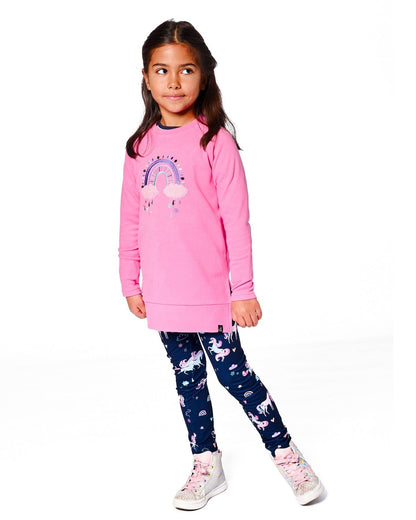 Tunic Tee With Embroidery Candy Pink