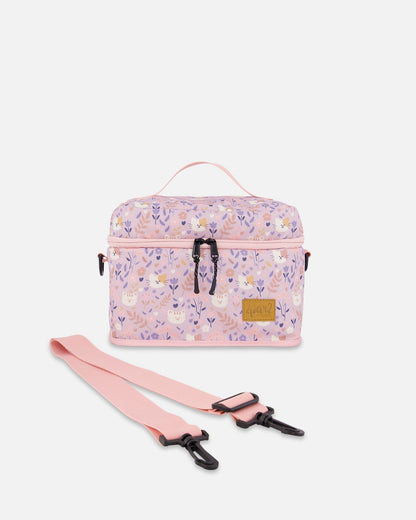 Lunch Box Lilac Cat Print