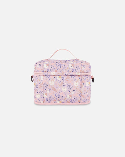 Lunch Box Lilac Cat Print