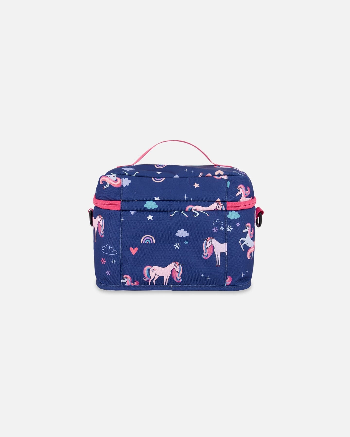 Boîte à déjeuner bleu marine imprimé licorne