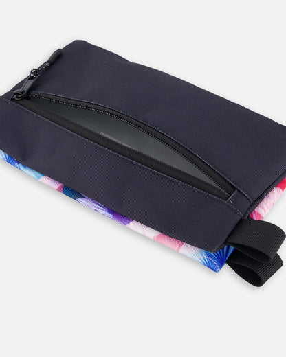 Double trousse noire imprimé papillon