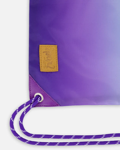 Sac à cordon dégradé violet