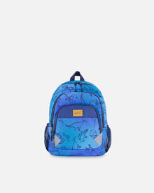 Petit Sac à dos pour enfants Dégradé Bleu Imprimé Dinosaure