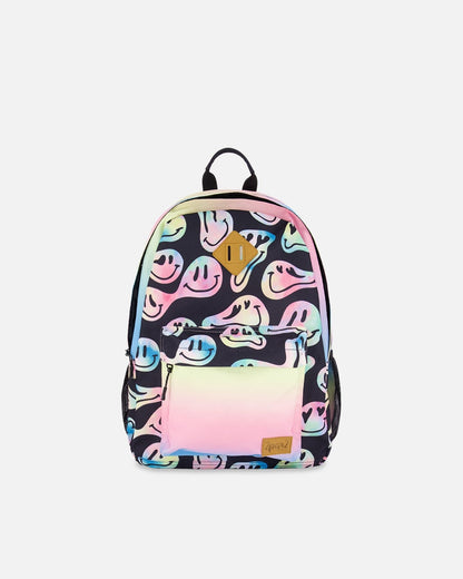 Sac à dos pour enfants fille motif smiley