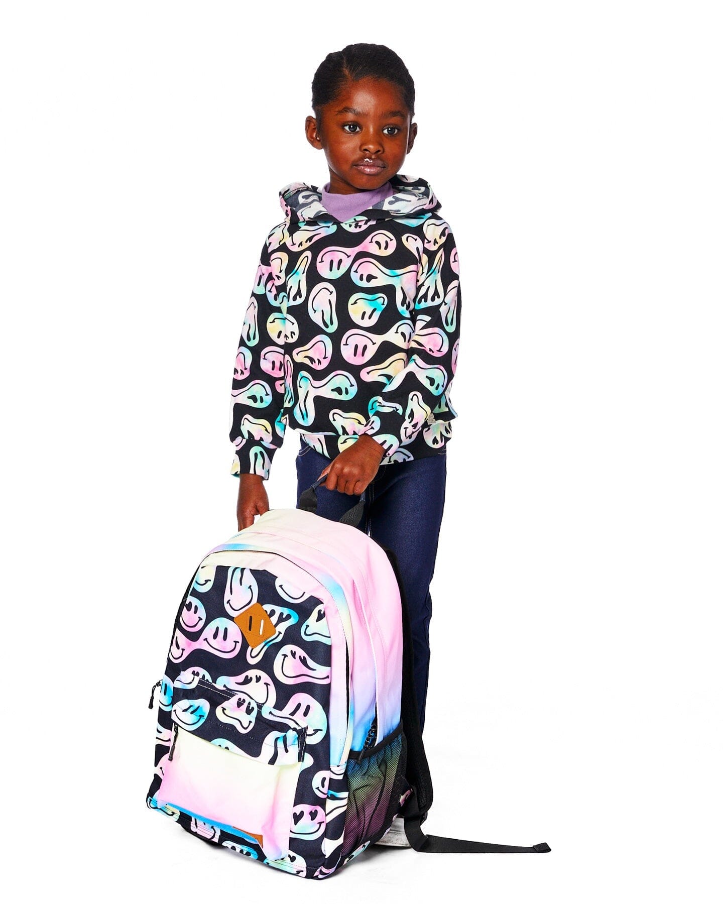 Sac à dos pour enfants fille motif smiley