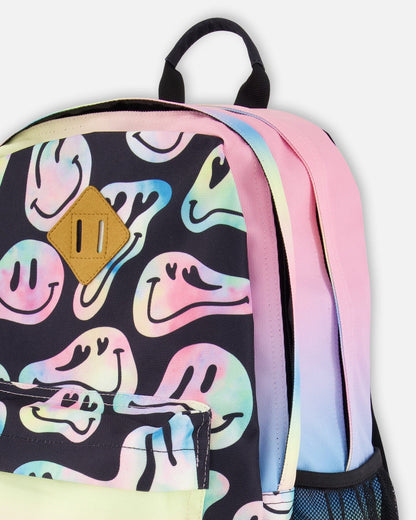 Sac à dos pour enfants fille motif smiley