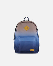 Sac à dos enfant dégradé bleu et beige