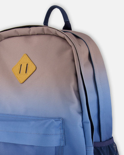 Sac à dos enfant dégradé bleu et beige