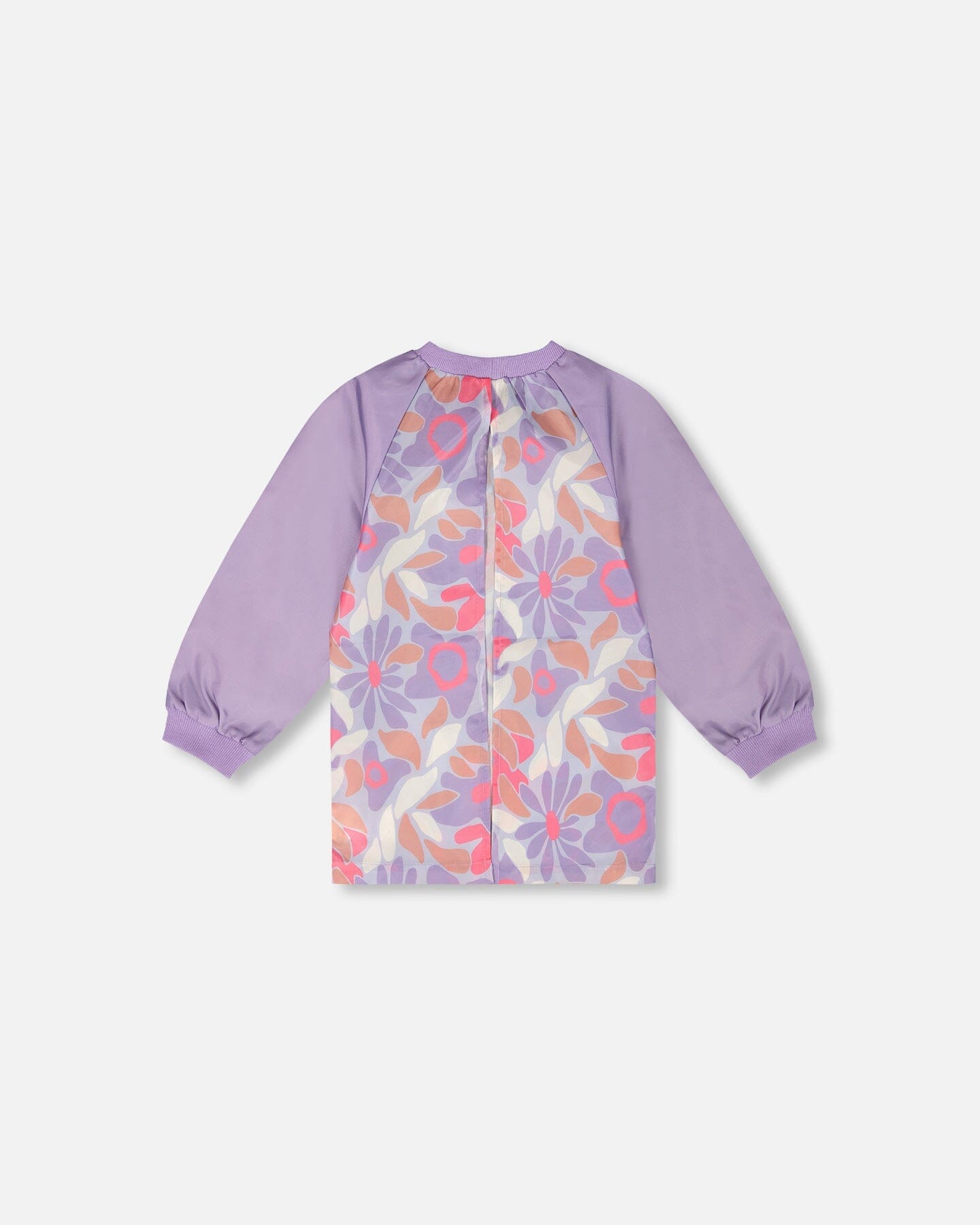 Tablier d'école Lilas Imprimé fleurs rétro