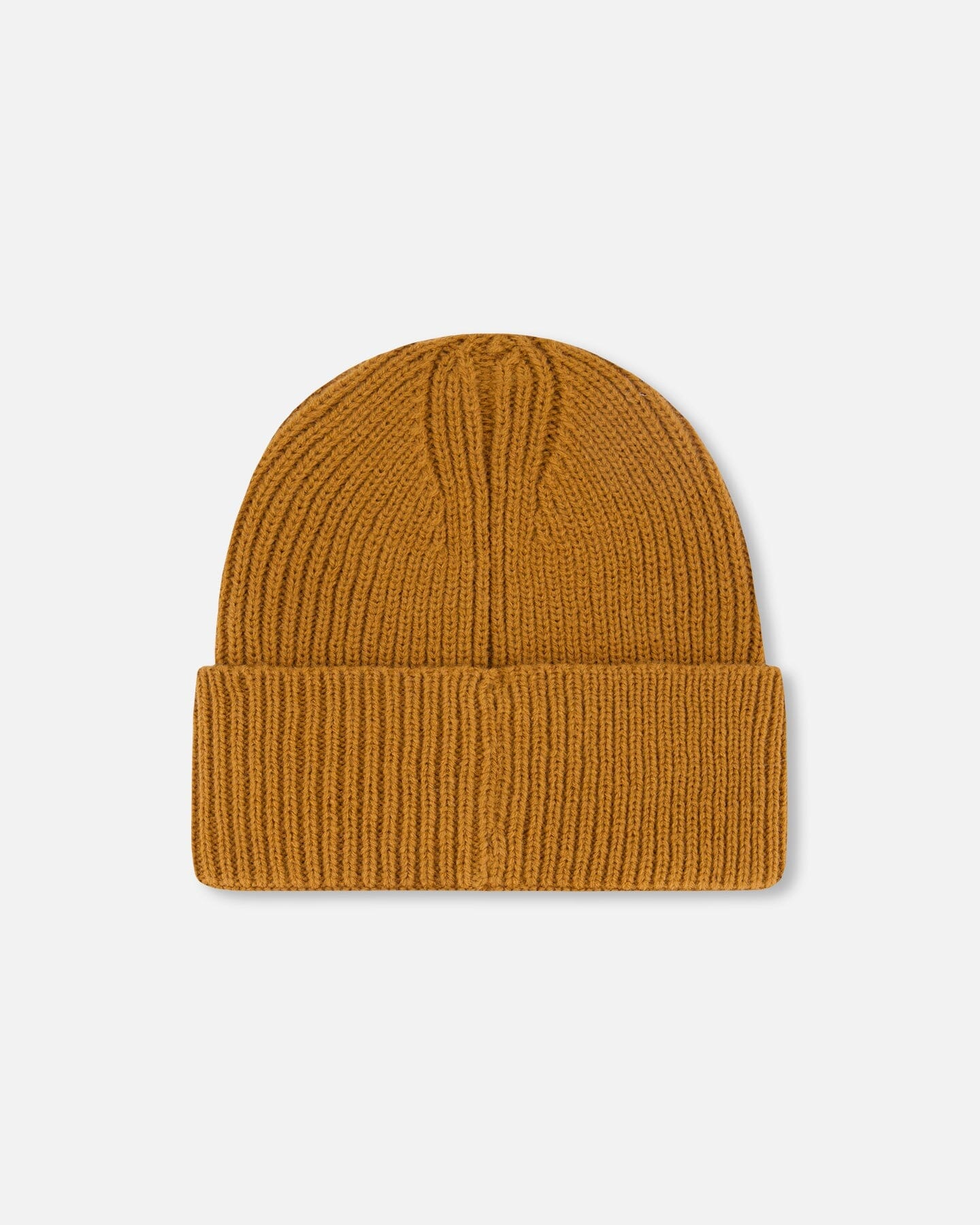 Bonnet en tricot mi-saison marron noix de pécan