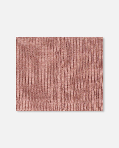 Mid-Season Knit Neck Warmer Dusty Pink